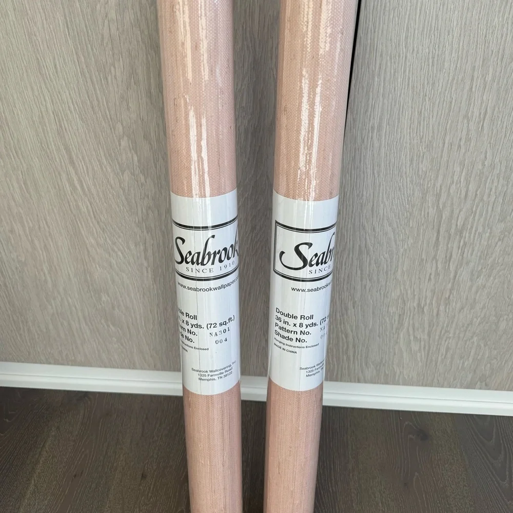 Light Pink Jute Wallpaper
